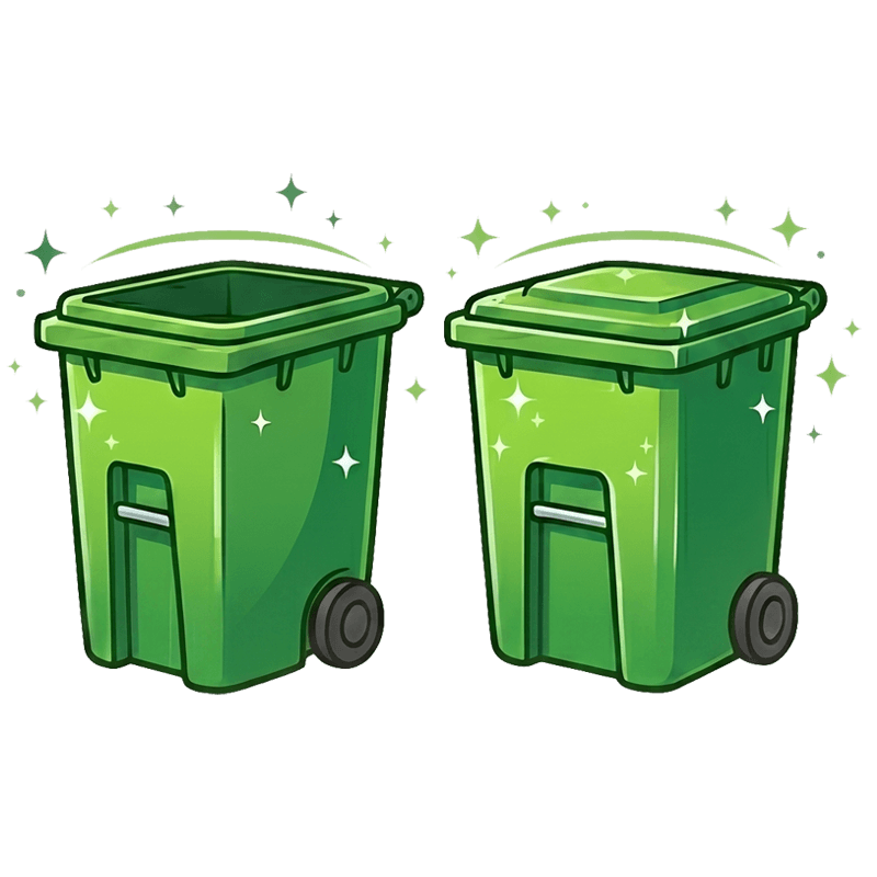 Clean Sparkling Trash Cans | Scrubbly Bins Downingtown, PA